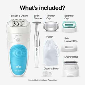Braun Epilator Silk-épil 5 5-810, Hair Removal Device, Epilator & Trimmer