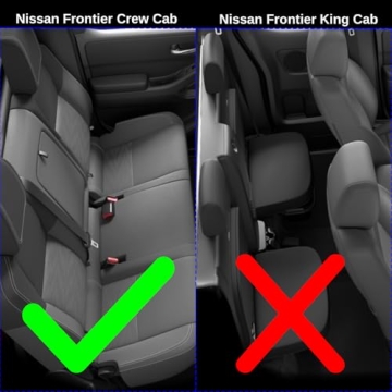 KELCSEECS® Floor Mats Custom for Nissan Frontier Crew Cab 2022-2026 All Weather Protection TPE Heav...