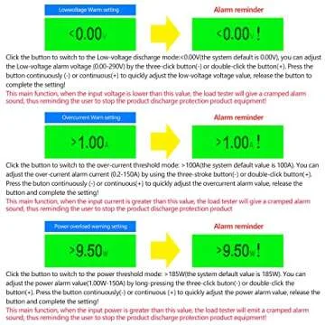 MakerHawk Electronic Load Tester - USB Load Tester 150W 200V 20A Resistor Adjustable Constant Current Battery Capacity Tester Module Intelligent Dischar