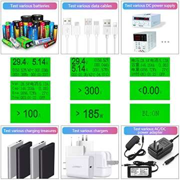 MakerHawk Electronic Load Tester - USB Load Tester 150W 200V 20A Resistor Adjustable Constant Current Battery Capacity Tester Module Intelligent Dischar