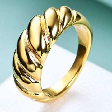 Jude Jewelers Stainless Steel Twisted Style Classical Plain Wedding Engagement Promise Anniversary Band Ring