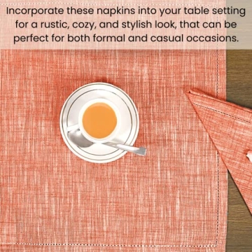 Cotton Clinic 12 Pack Farmhouse Style Dinner Napkins