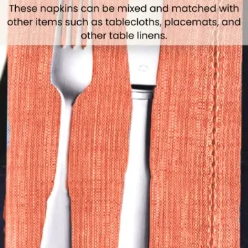 Cotton Clinic 12 Pack Farmhouse Style Dinner Napkins