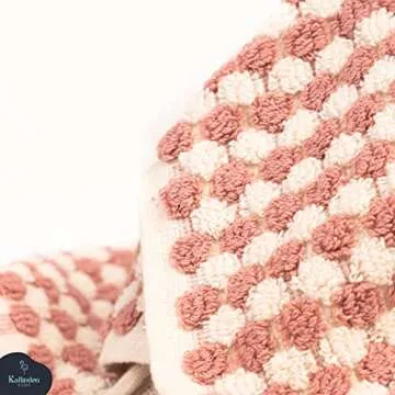 Organic Turkish Cotton Hand Towels for Bathroom | Oversized - 17 x 35 Inches | Large Soft Plush Fluffy Highly Absorbent Towels for Kitchen, Hand and Face (Mauve, Hand Towel)