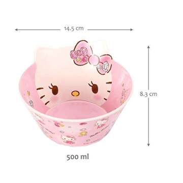 Hello Kitty Cute Pink Dinnerware Set for Kids Meals