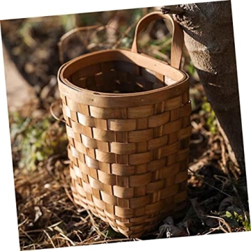 Alipis Farmhouse Rattan Hanging Basket for Kitchen Storage