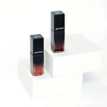 glowiest EFFORTLESS Glow Lip Oil 004 RED CHERRY Hydrating, Nourishing, Plumping | Non-Sticky Lip Gloss, Tinted Lip Camellia Oil l Korean Beauty - 0.22oz