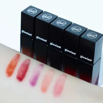 glowiest EFFORTLESS Glow Lip Oil 004 RED CHERRY Hydrating, Nourishing, Plumping | Non-Sticky Lip Gloss, Tinted Lip Camellia Oil l Korean Beauty - 0.22oz