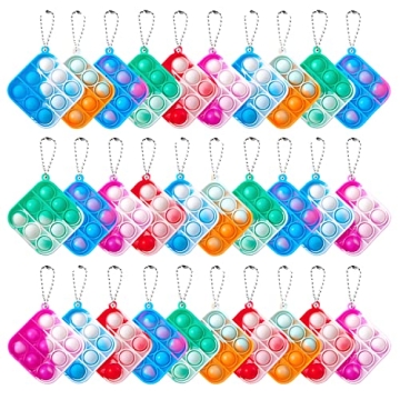 Mini Pop It Keychains Fun for Classroom and Parties