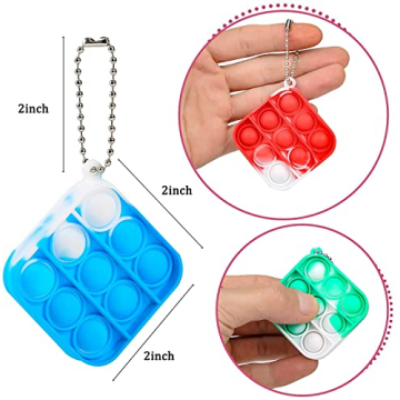 Mini Pop It Keychains Fun for Classroom and Parties