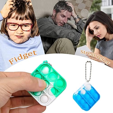 Mini Pop It Keychains Fun for Classroom and Parties