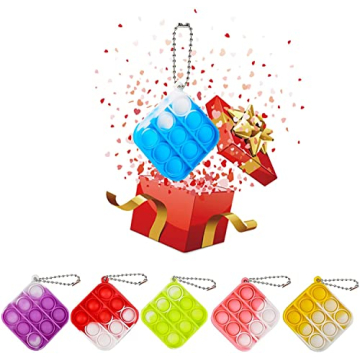 Mini Pop It Keychains Fun for Classroom and Parties