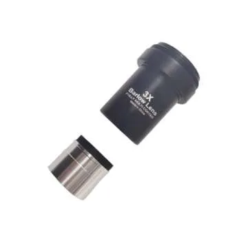 3X Barlow Lens 1.25 inch Telescope Accessory Fully Metal Multi-Coated Barlow Lens with M42 Thread Ca...