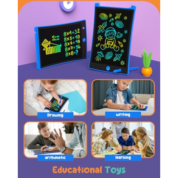 ORSEN Colorful 8.5 inch LCD Writing Tablet for Kids, Learning Educational Toys for 3 4 5 6 7 8 Year Old Girls Boys, Toddler Easter Basket Stuffers Doodle Board Drawing Pad for Kids