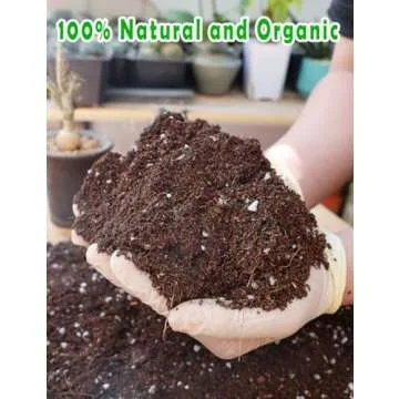 TOYPOPOR Potting Soil for All Indoor Houseplants, Contains Perlite, Peat Moss, Coco Coir and Rice Ch...