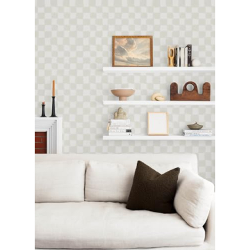 Mr. Kate Watercolor Checker Wallpaper for Easy Home Updates