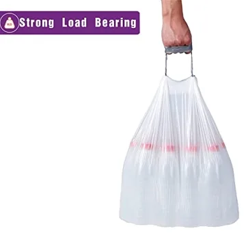 Durable Drawstring Trash Bags - 200 Count for All Uses