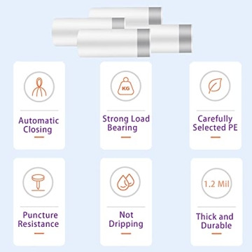 Durable Drawstring Trash Bags - 200 Count for All Uses