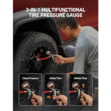 AstroAI T1 Digital Tire Gauge with Inflator for Accuracy