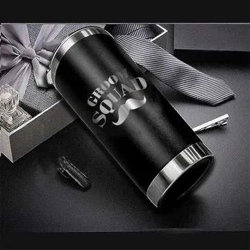 Groom Squad 20 OZ Tumbler Set of 7 for Weddings