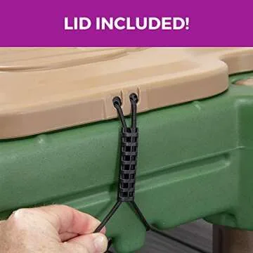 Step2 Cascading Cove Sand & Water Table with Umbrella | Kids Sand & Water Table with Umbrella | 6-Pc Water Accessory Set Included | Green