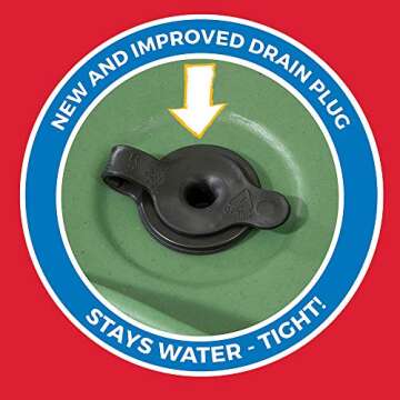 Step2 Cascading Cove Sand & Water Table with Umbrella | Kids Sand & Water Table with Umbrella | 6-Pc Water Accessory Set Included | Green