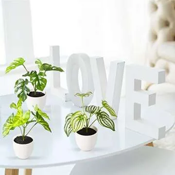 Kazeila Small Fake Plants Set of 3 - Indoor Decor