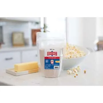Redmond Real Sea Salt - Natural Unrefined Gluten Free Popcorn, 10 Ounce Pouch