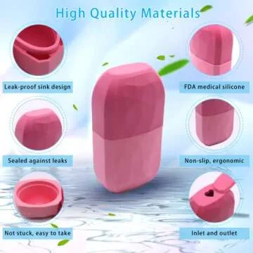 Ice Face Roller,Ice Roller for Face and Eye,Ice for Face Puffiness Relief,Facial Ice Roller to Tighten & Tone Skin,Silicone Ice Mold for Face Beauty,Shrink Pores,Reduce Acne,Facial Icing Massage