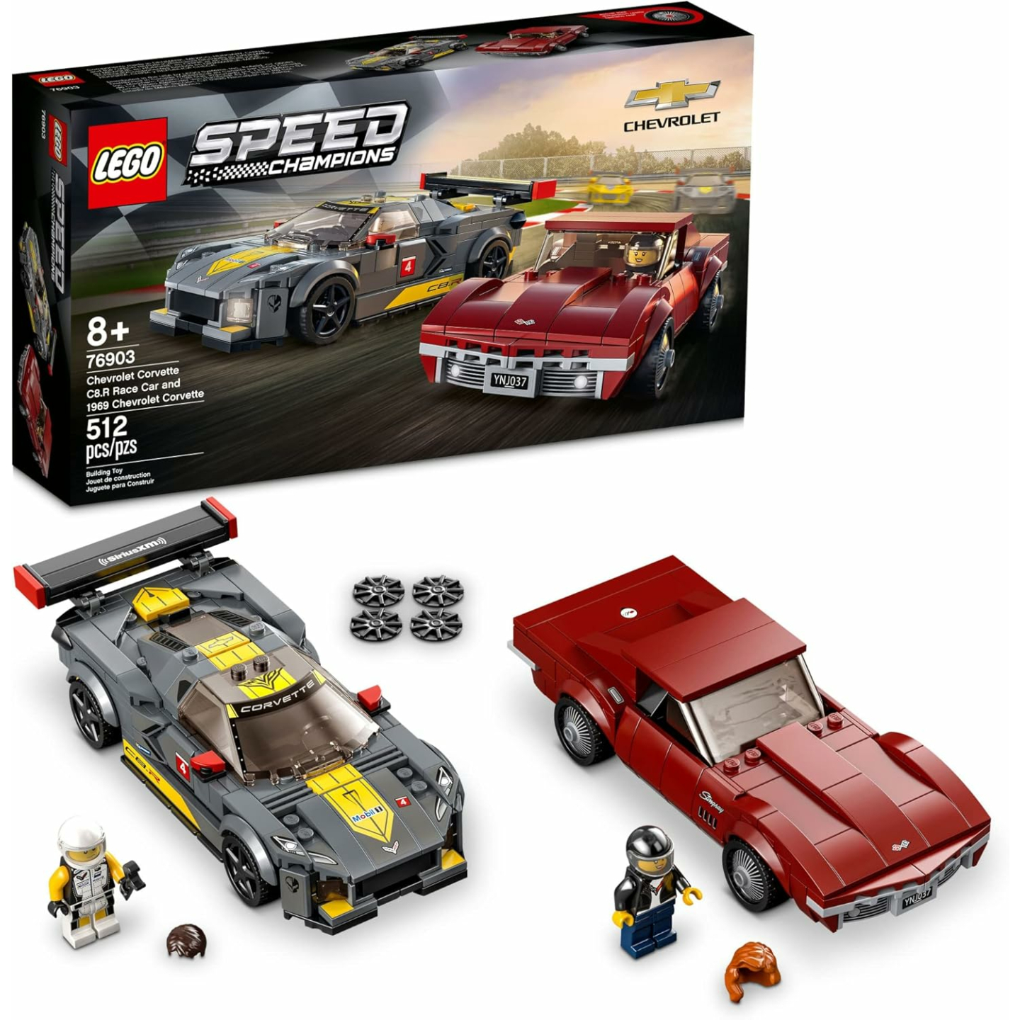 LEGO Corvette C8.R & 1969 Kit - Speed Champions 76903