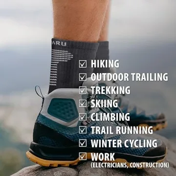 MIRMARU High-Performance Moisture-Wicking Hiking Socks