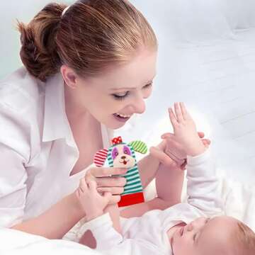 BLOOBLOOMAX Baby Rattle Socks for Infant Development