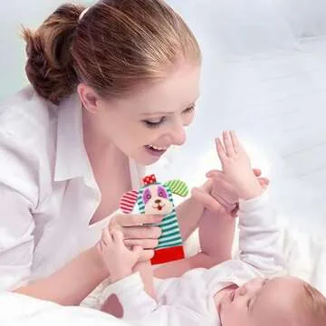 BLOOBLOOMAX Baby Rattle Socks for Infant Development