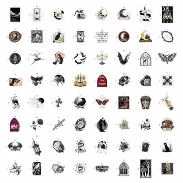 100Pcs Gothic Stickers - Perfect for Gifts & Personalization