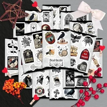 100Pcs Gothic Stickers - Perfect for Gifts & Personalization