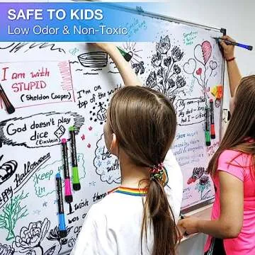 Magnetic Dry Erase Markers: 12 Color Fine Tip Set