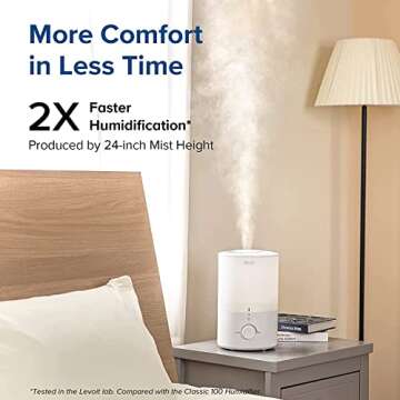 LEVOIT Humidifier with Night Light for Comfort and Wellness