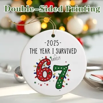 Funny 67 Meme Christmas Ornament for Teens and More