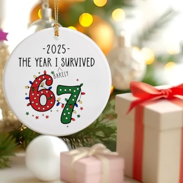 Funny 67 Meme Christmas Ornament for Teens and More