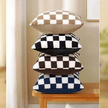Decorative Throw Pillow Covers Set for Couch Sofa 18x18