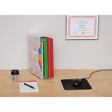 IRIS USA Small Portable 6 Pack File Box for Organization