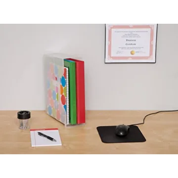 IRIS USA Small Portable 6 Pack File Box for Organization