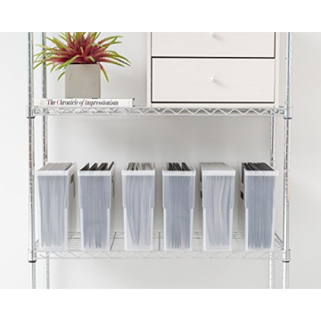 IRIS USA Small Portable 6 Pack File Box for Organization