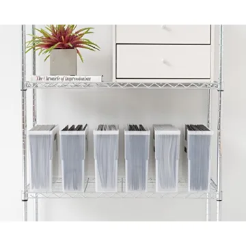 IRIS USA Small Portable 6 Pack File Box for Organization