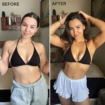 Self Tanner Face & Body - With Organic Aloe Vera & Shea Butter, Sunless Tanning Lotion, Bronzer Buil...