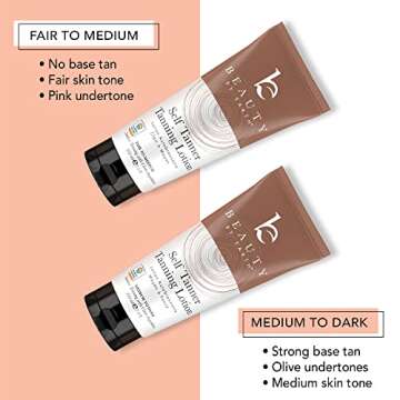 Organic Self Tanner for Natural, Streak-Free Glow - 7.5oz Set