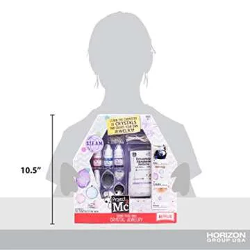 Project MC2 Grow Your Own Crystal Jewelry STEM Science Kit, at-Home STEM Kits for Kids Age 12 and Up, Crystal Experiments, DIY Crystal Jewelry