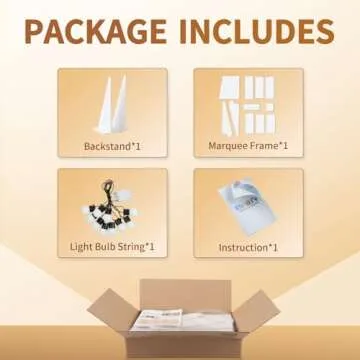 imprsv 4FT Marquee Numbers, Light Up Numbers for 1st 21st Birthday Decorations, light up letters Anniversary Party Decor, Mosaic Numbers for Balloons Number 1, Pre-Cut Foam Board Kit