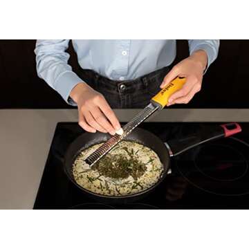 Deiss PRO Citrus Zester & Cheese Grater — Parmesan Cheese Lemon, Ginger, Garlic, Nutmeg, Chocolate...