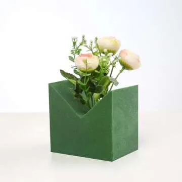 Crafare 6pc Wet Fresh Floral Foam Blocks Green Florist Foam Bricks for Spring Fresh Flower Arrangeme...